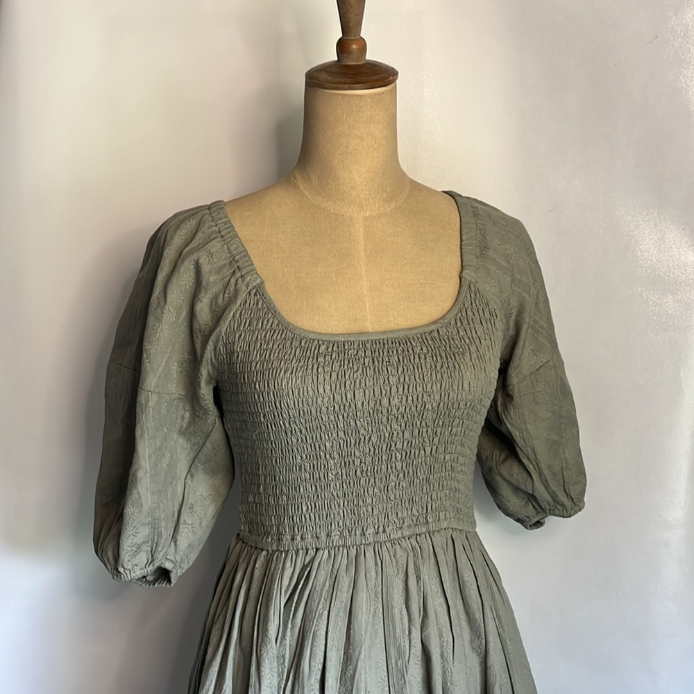 LAUDE the Label Frida Midi Dress in Azure Broderie size S/M NWOT - Picture 12 of 12